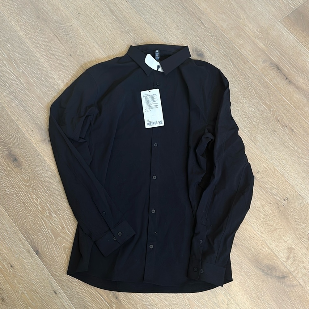 Lululemon Airing Easy Long Sleeve Button Up Shirt *Ventlight Mesh
Black